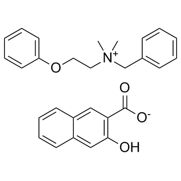 Bephenium (hydroxynaphthoate) structure