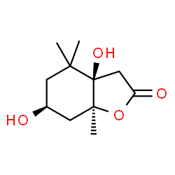 2(3H)-Benzofuranone, hexahydro-3a,6-dihydroxy-4,4,7a-trimethyl-, (3aR,6S,7aS)-rel-(+)- (9CI) picture