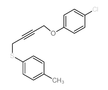 1-chloro-4-[4-(4-methylphenyl)sulfanylbut-2-ynoxy]benzene Structure