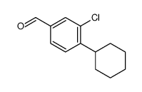 3-氯-4-环己基苯甲醛结构式