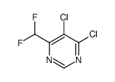 4,5-dichloro-6-(difluoromethyl)pyrimidine Structure