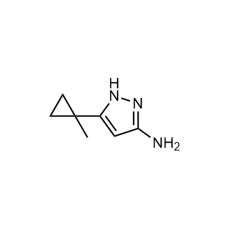 5-(1-Methylcyclopropyl)-1H-pyrazol-3-amine Structure