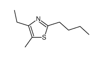 2-Butyl-4-ethyl-5-methylthiazole结构式