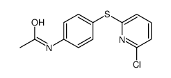 N-[4-(6-chloropyridin-2-yl)sulfanylphenyl]acetamide结构式