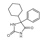 5-phenyl-5-cyclohexyl-hydantoin Structure