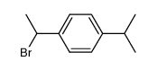 (+/-)-1-bromo-1-(4-isopropylphenyl)ethane structure