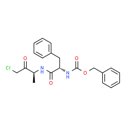 benzyloxycarbonylphenylalanyl-alanine chloromethyl ketone结构式