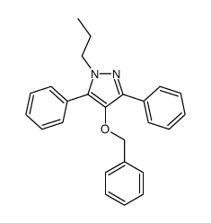 3,5-diphenyl-4-phenylmethoxy-1-propylpyrazole Structure