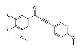 3-(4-methoxyphenyl)-1-(3,4,5-trimethoxyphenyl)prop-2-yn-1-one Structure