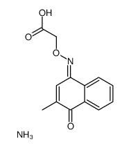 2-[(Z)-(3-methyl-4-oxonaphthalen-1-ylidene)amino]oxyacetic acid结构式