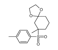 7-methyl-7-(4-methylphenyl)sulfonyl-1,4-dioxaspiro[4.5]decane结构式