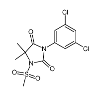 3-(3,5-dichloro-phenyl)-1-methanesulfonyl-5,5-dimethyl-imidazolidine-2,4-dione Structure