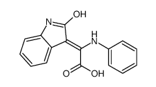 2-anilino-2-(2-oxo-1H-indol-3-ylidene)acetic acid Structure