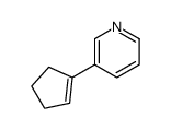 3-(cyclopenten-1-yl)pyridine Structure