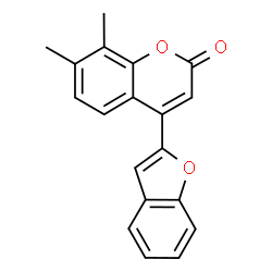 4-(1-Benzofuran-2-yl)-7,8-dimethyl-2H-chromen-2-one structure