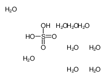 sulfuric acid,nonahydrate结构式