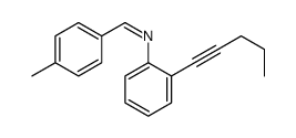 1-(4-methylphenyl)-N-(2-pent-1-ynylphenyl)methanimine Structure