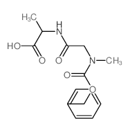 L-Alanine,N-[N-methyl-N-[(phenylmethoxy)carbonyl]glycyl]- (9CI) structure