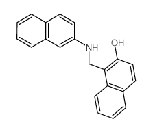 2-Naphthalenol,1-[(2-naphthalenylamino)methyl]- Structure