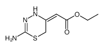 (2-amino-6H-[1,3,4]thiadiazin-5-yl)-acetic acid ethyl ester结构式