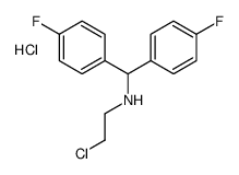 N-[bis(4-fluorophenyl)methyl]-2-chloroethanamine,hydrochloride结构式