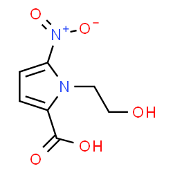 1H-Pyrrole-2-carboxylicacid,1-(2-hydroxyethyl)-5-nitro-(9CI) structure