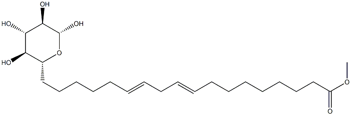 β-D-Glucopyranose 6-[(9Z,12Z)-9,12-octadecadienoate] structure