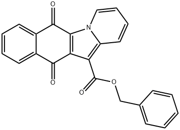 benzyl 6,11-dioxo-6,11-dihydrobenzo[f]pyrido[1,2-a]indole-12-carboxylate结构式