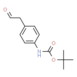 4-(tert-butyloxycarbonylamino)phenylacetaldehyde structure