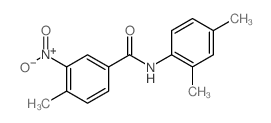 N-(2,4-dimethylphenyl)-4-methyl-3-nitro-benzamide结构式