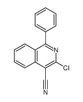 3-Chloro-1-phenylisoquinoline-4-carbonitrile Structure