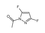 1H-Pyrazole, 1-acetyl-3,5-difluoro- (9CI)结构式