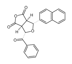 (3aS,6aR)-4-benzoyl-6-(naphthalen-2-yl)tetrahydro-1H,3H-furo[3,4-c]furan-1,3-dione Structure