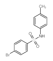 4-bromo-N-(4-methylphenyl)benzenesulfonamide structure