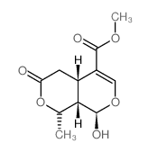 methyl (4aS,8R,8aS)-8-hydroxy-1-methyl-3-oxo-4,4a,8,8a-tetrahydro-1H-pyrano[3,4-c]pyran-5-carboxylate Structure