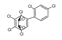 1,4,5,6-tetrachloro-7-(2,4-dichlorophenyl)bicyclo(2.2.2)-octa-5,7-diene-2,3-dione Structure