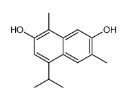 1,6-dimethyl-4-propan-2-ylnaphthalene-2,7-diol Structure