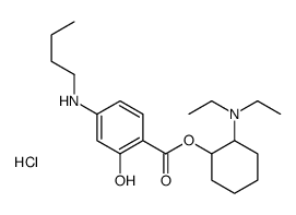 [2-(diethylamino)cyclohexyl] 4-(butylamino)-2-hydroxybenzoate,hydrochloride结构式