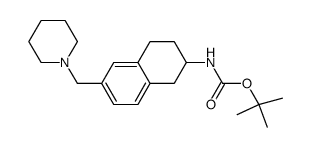 (6-piperidin-1-ylmethyl-1,2,3,4-tetrahydro-1H-naphthalen-2-yl)-carbamic acid tert-butyl ester Structure