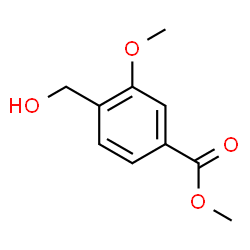 4-(羟甲基)-3-甲氧基苯甲酸甲酯结构式