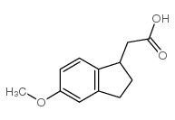 2,3-二氢-5-甲氧基-1H-茚-1-乙酸结构式