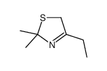 2,2-Dimethyl-4-ethyl-3-thiazoline Structure