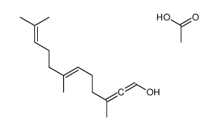 acetic acid,3,7,11-trimethyldodeca-1,2,6,10-tetraen-1-ol结构式