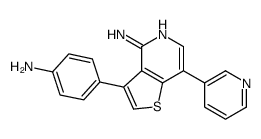 3-(4-aminophenyl)-7-pyridin-3-ylthieno[3,2-c]pyridin-4-amine Structure