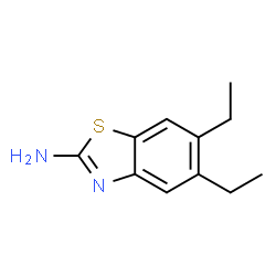 2-Benzothiazolamine,5,6-diethyl-(9CI)结构式