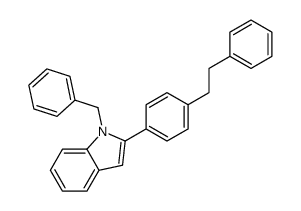 1-benzyl-2-[4-(2-phenylethyl)phenyl]indole Structure