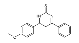 6-(4-METHOXY-PHENYL)-4-PHENYL-5,6-DIHYDRO-1H-PYRIMIDINE-2-THIONE结构式