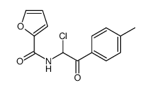 N-[1-chloro-2-(4-methylphenyl)-2-oxoethyl]furan-2-carboxamide结构式