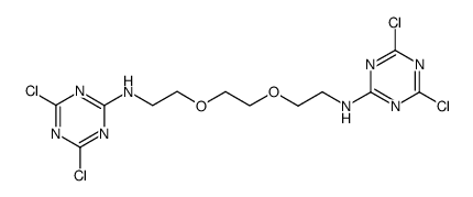 N,N'-Bis(dichloro-s-triazinyl)-3,6-dioxa-1,8-octanediamine Structure