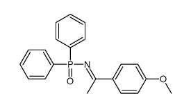 N-diphenylphosphoryl-1-(4-methoxyphenyl)ethanimine Structure